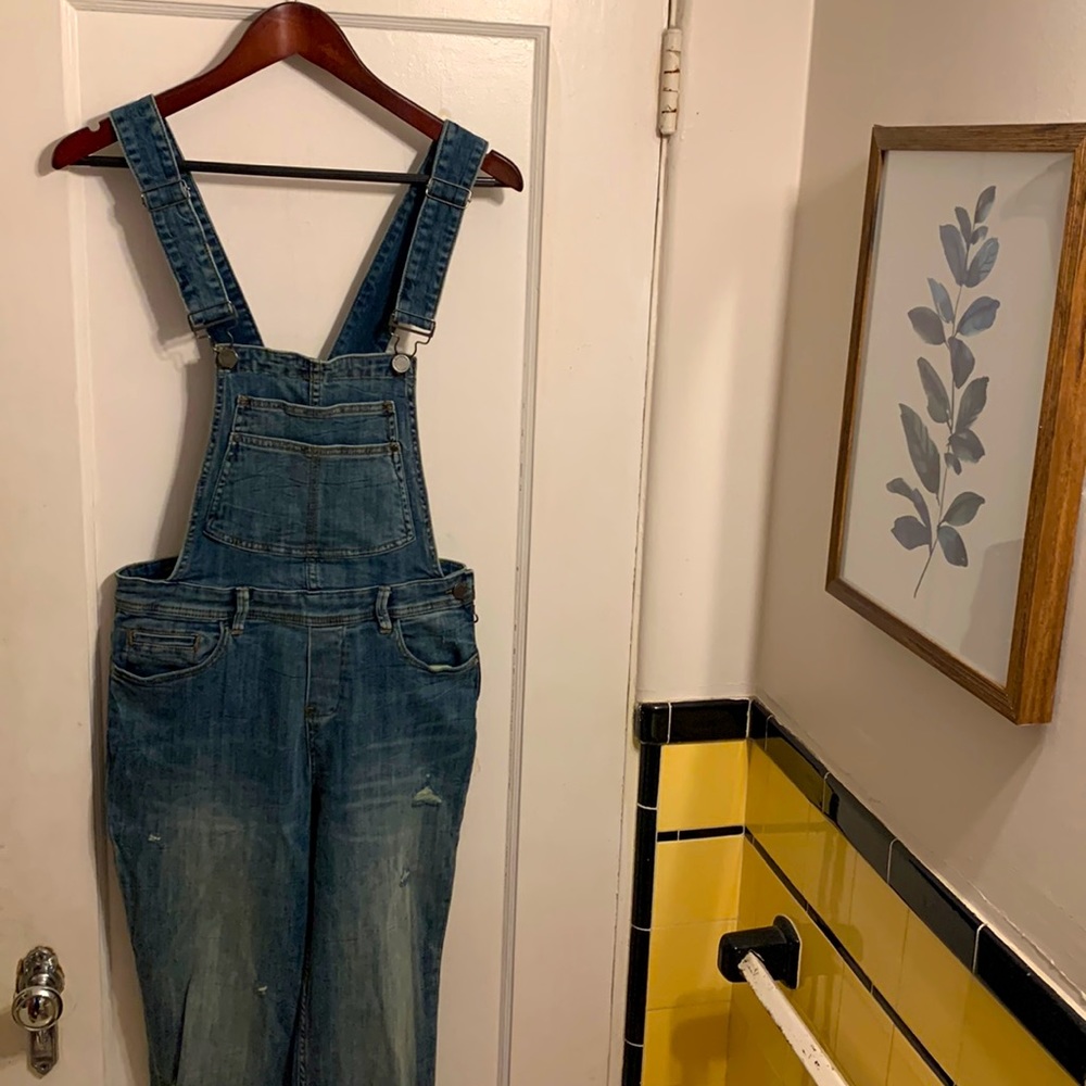 Denim overalls